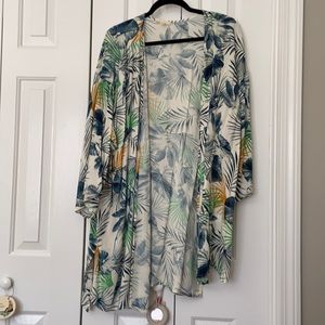 Tropical Print Kimono